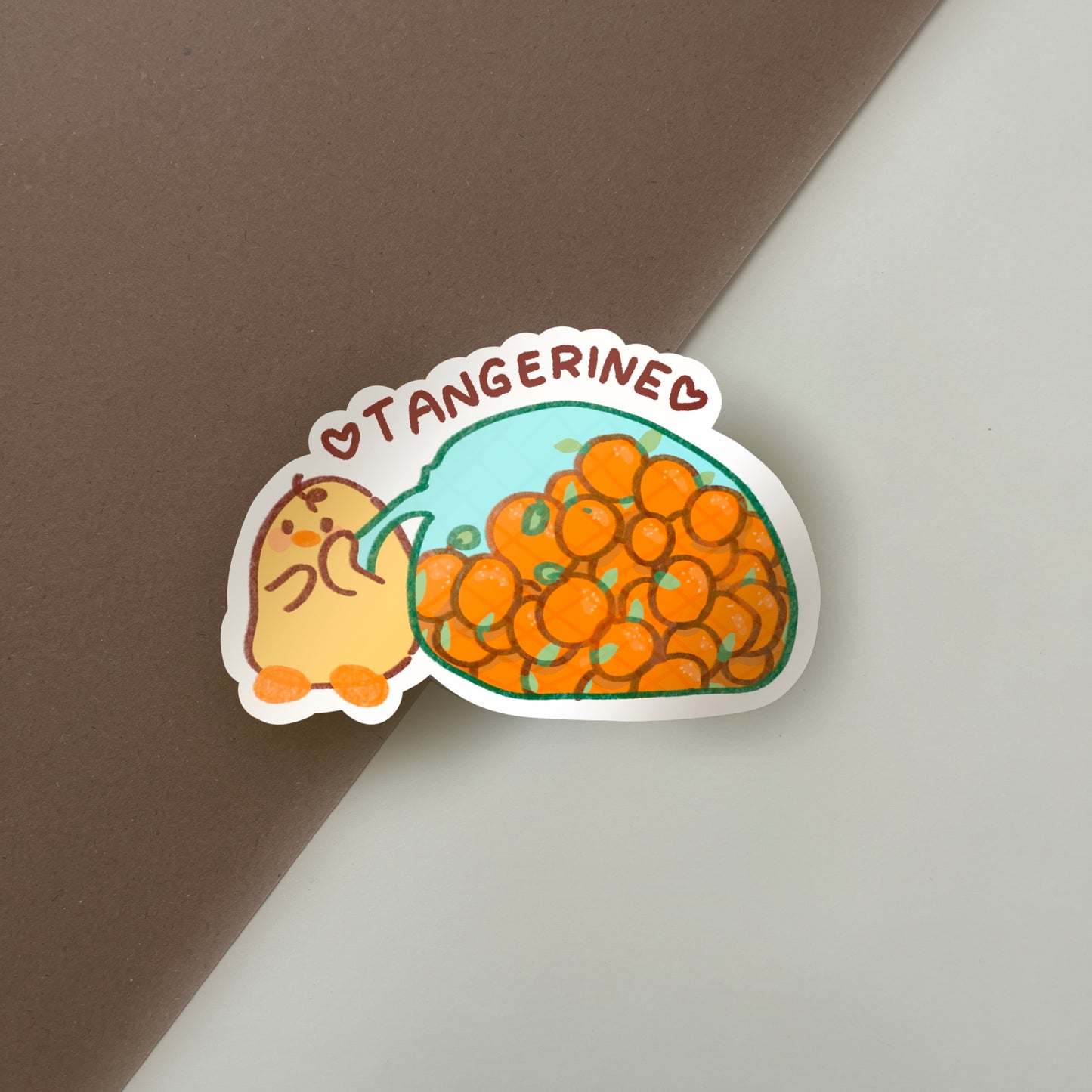 Tangerine sticker