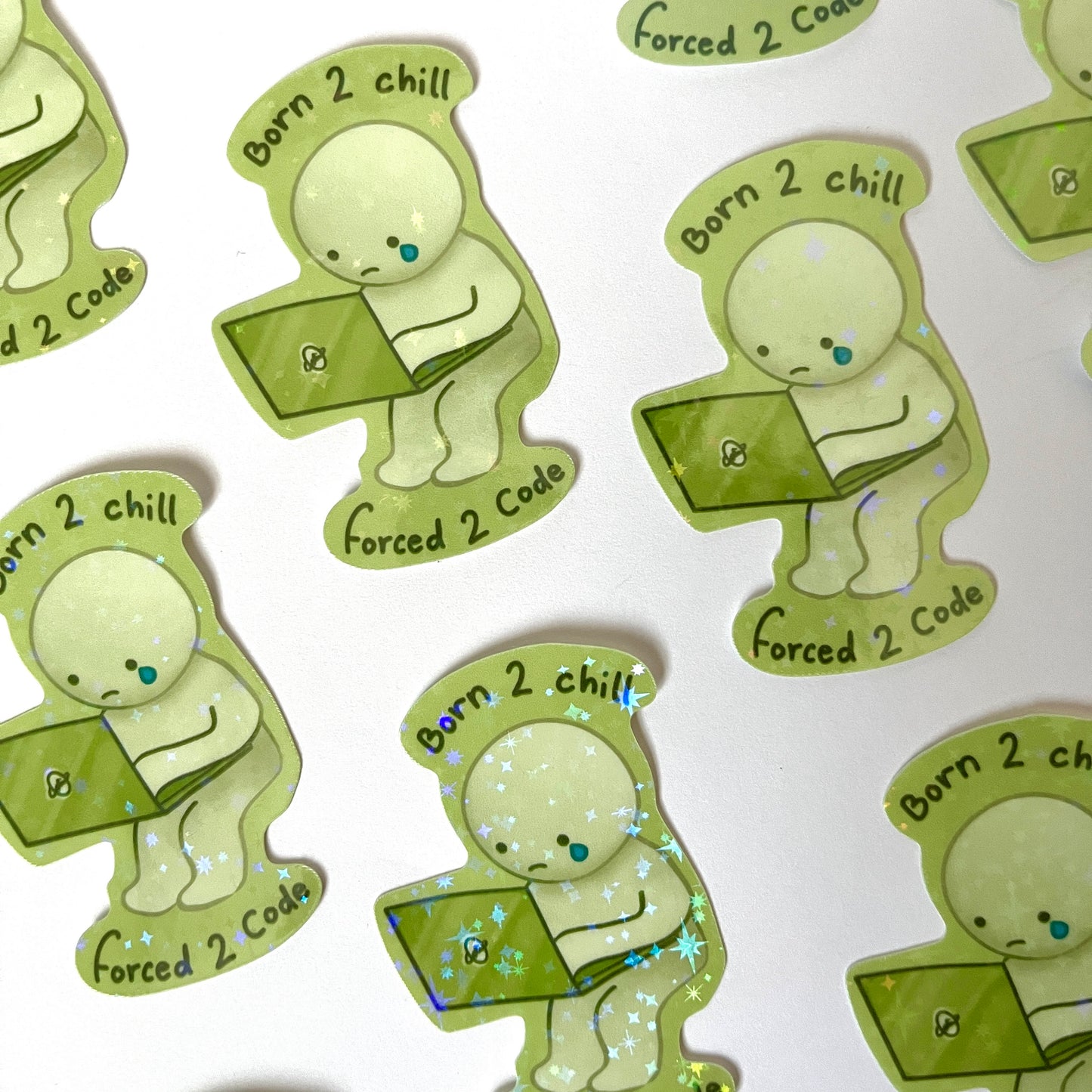 Forced to Code Smiski sticker