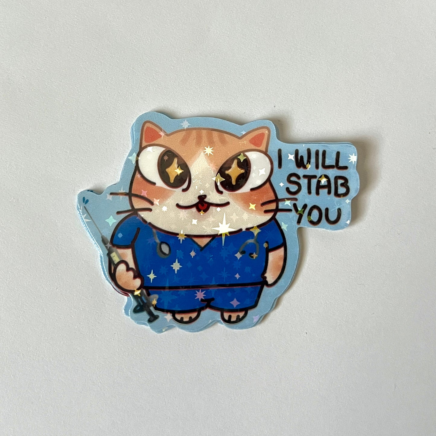 Nurse cat sticker