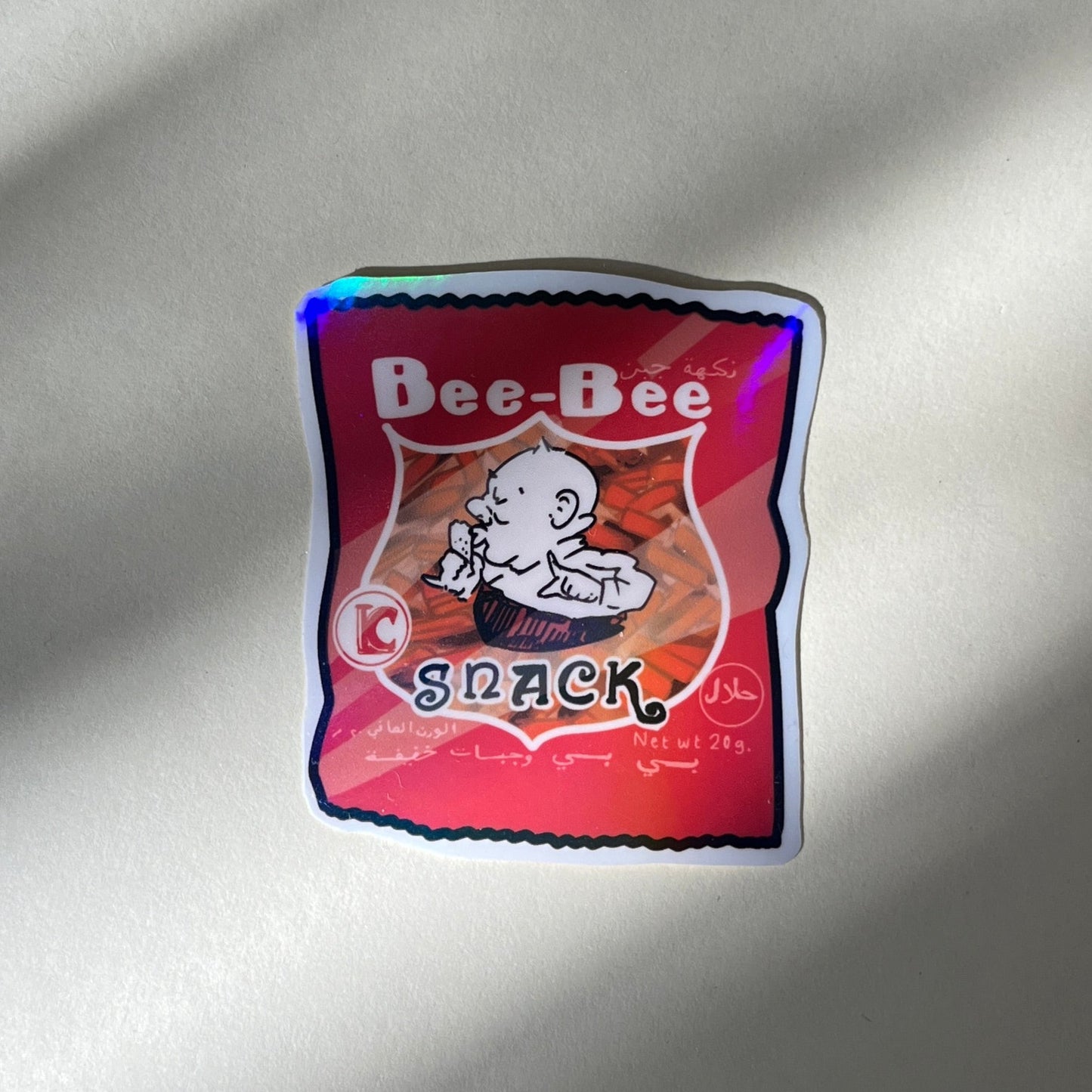 Red “matai” sticker