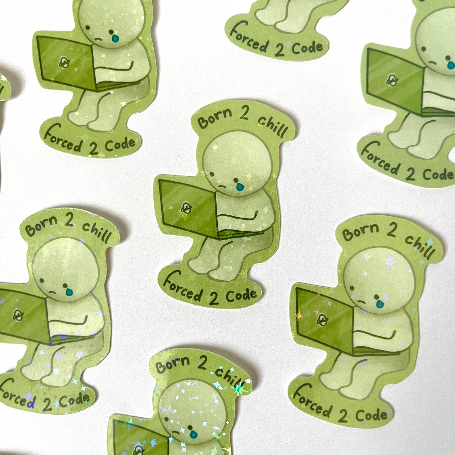 Forced to Code Smiski sticker