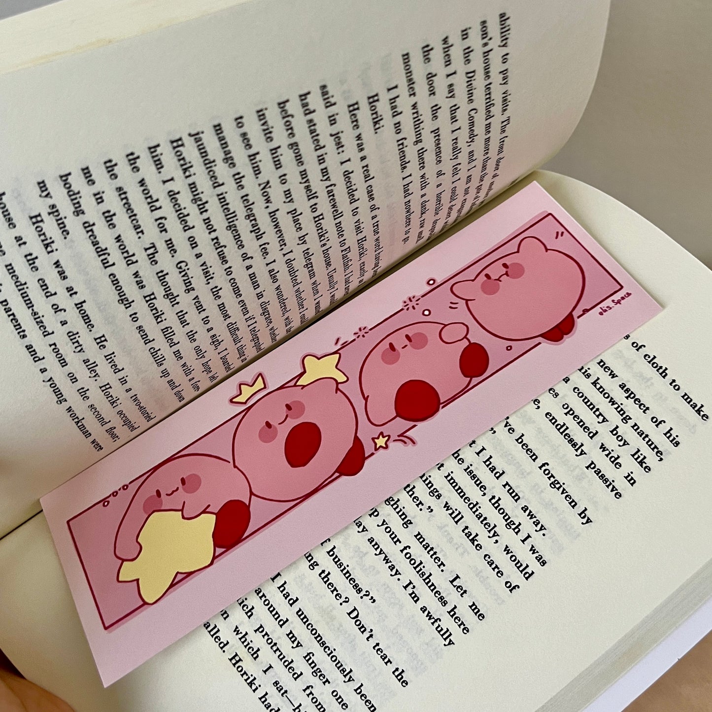 Kirby bookmark