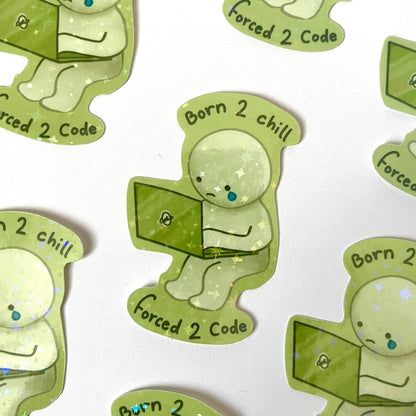 Forced to Code Smiski sticker
