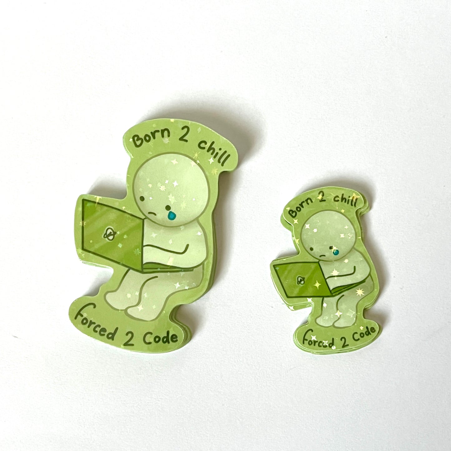 Forced to Code Smiski sticker