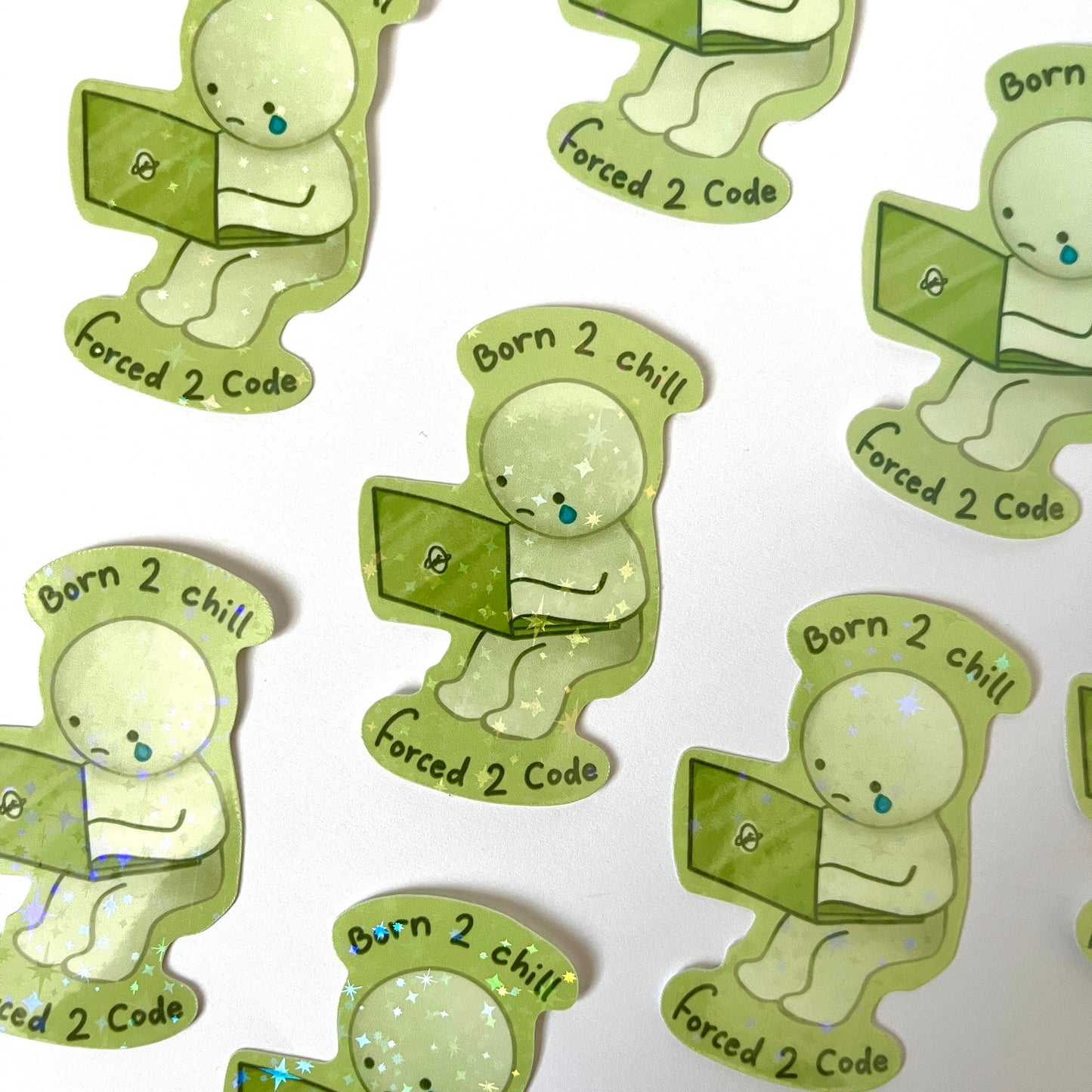 Forced to Code Smiski sticker