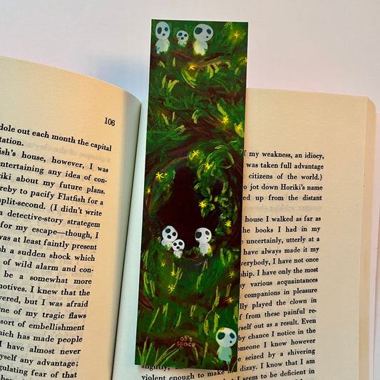 Princess Mononoke forest spirits bookmark