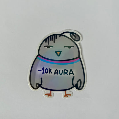 Negative aura sticker