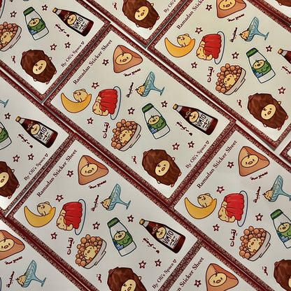 Ramadan sticker sheet