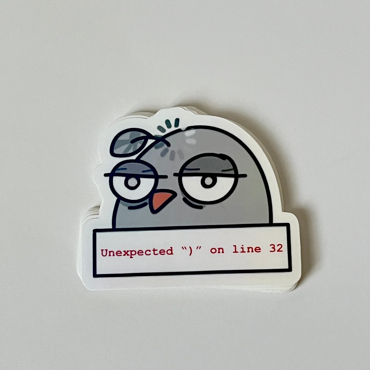 Unexpected error sticker