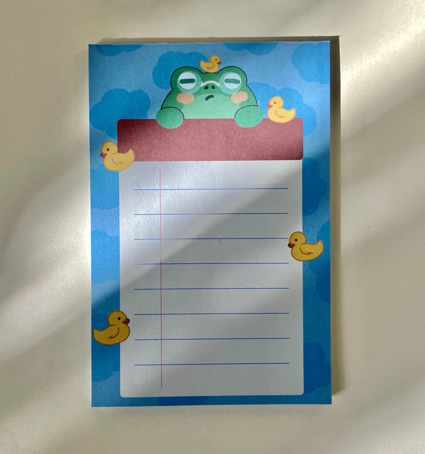 Froggy memo pad