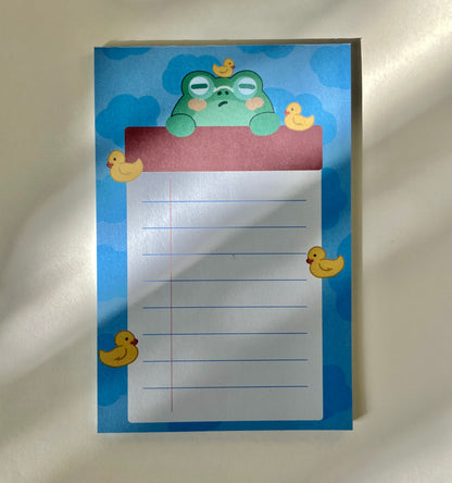 Froggy memo pad