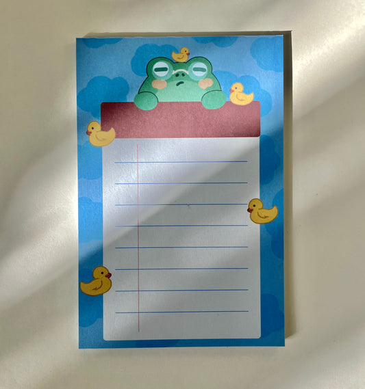 Froggy memo pad