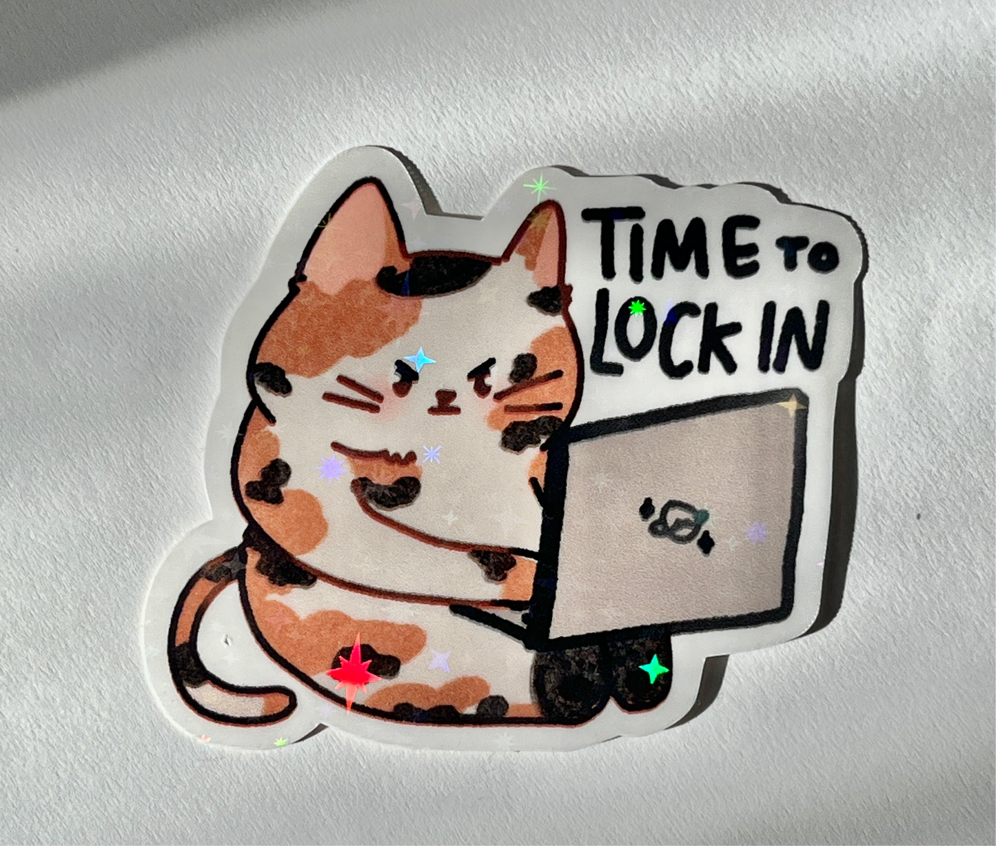 Time to lock in sticker