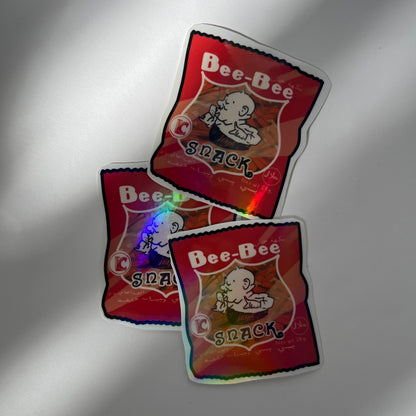 Red “matai” sticker