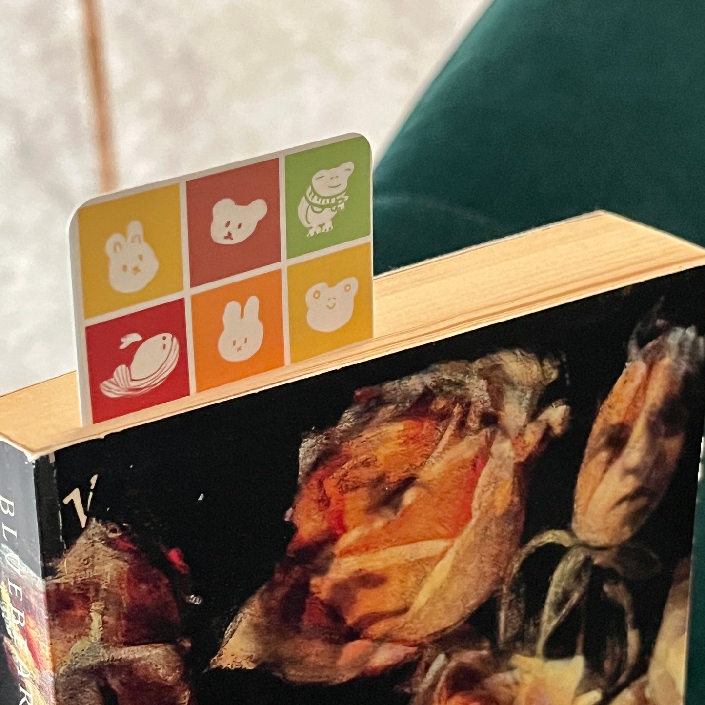 Autumn animals bookmark
