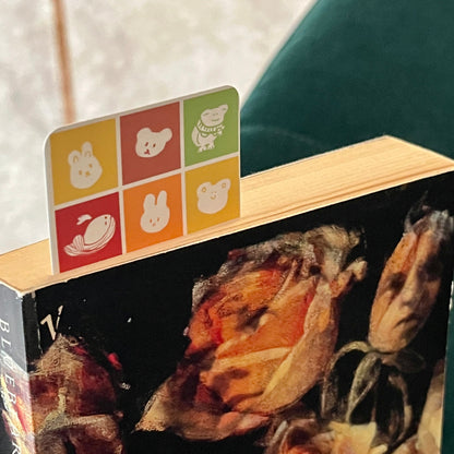 Autumn animals bookmark