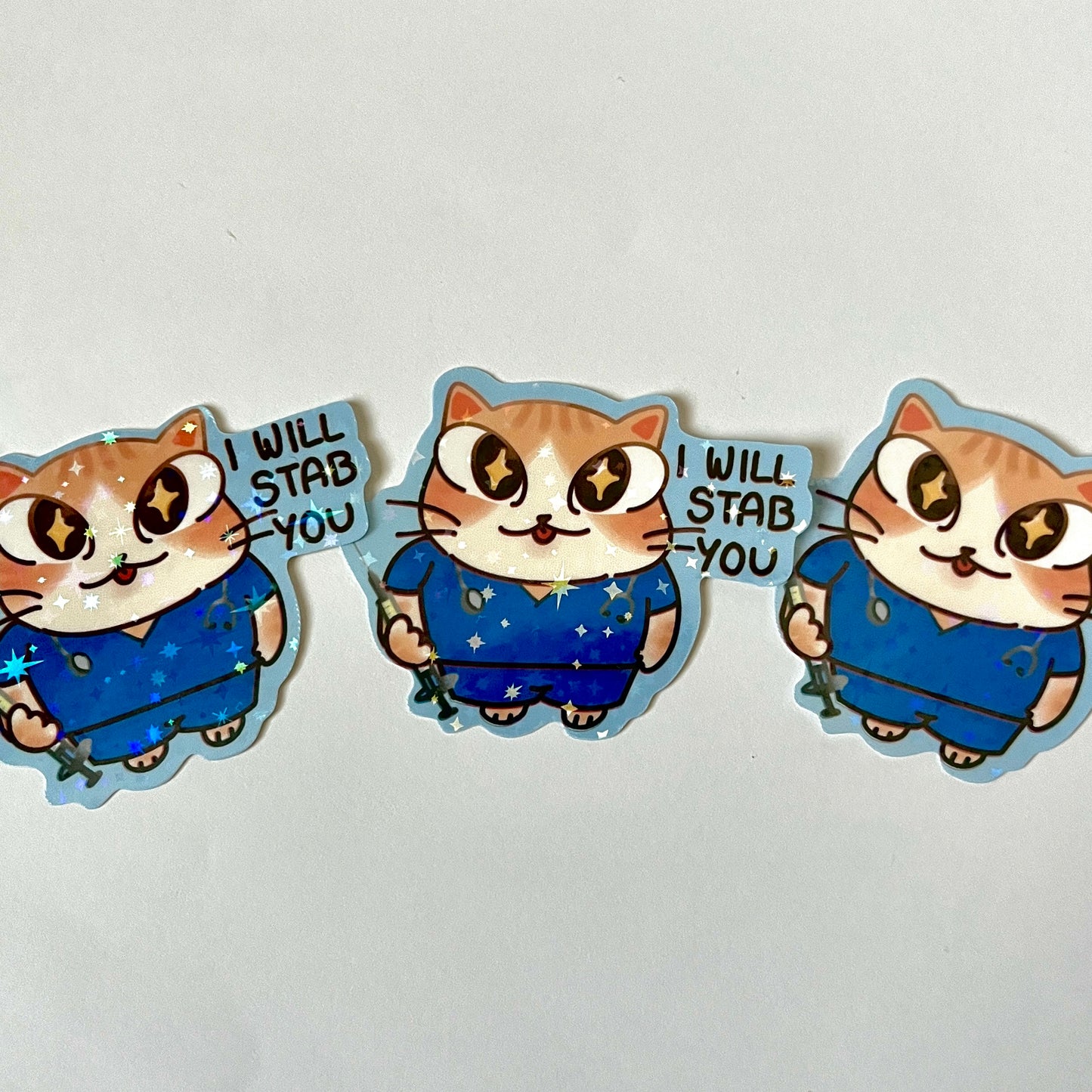 Nurse cat sticker