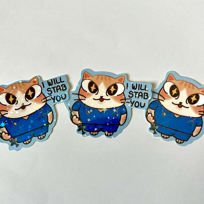 Nurse cat sticker
