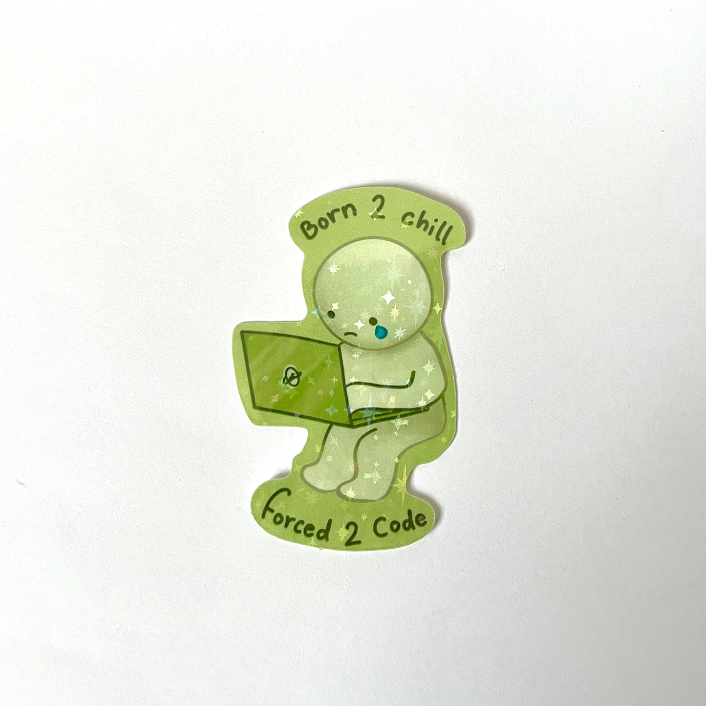 Forced to Code Smiski sticker