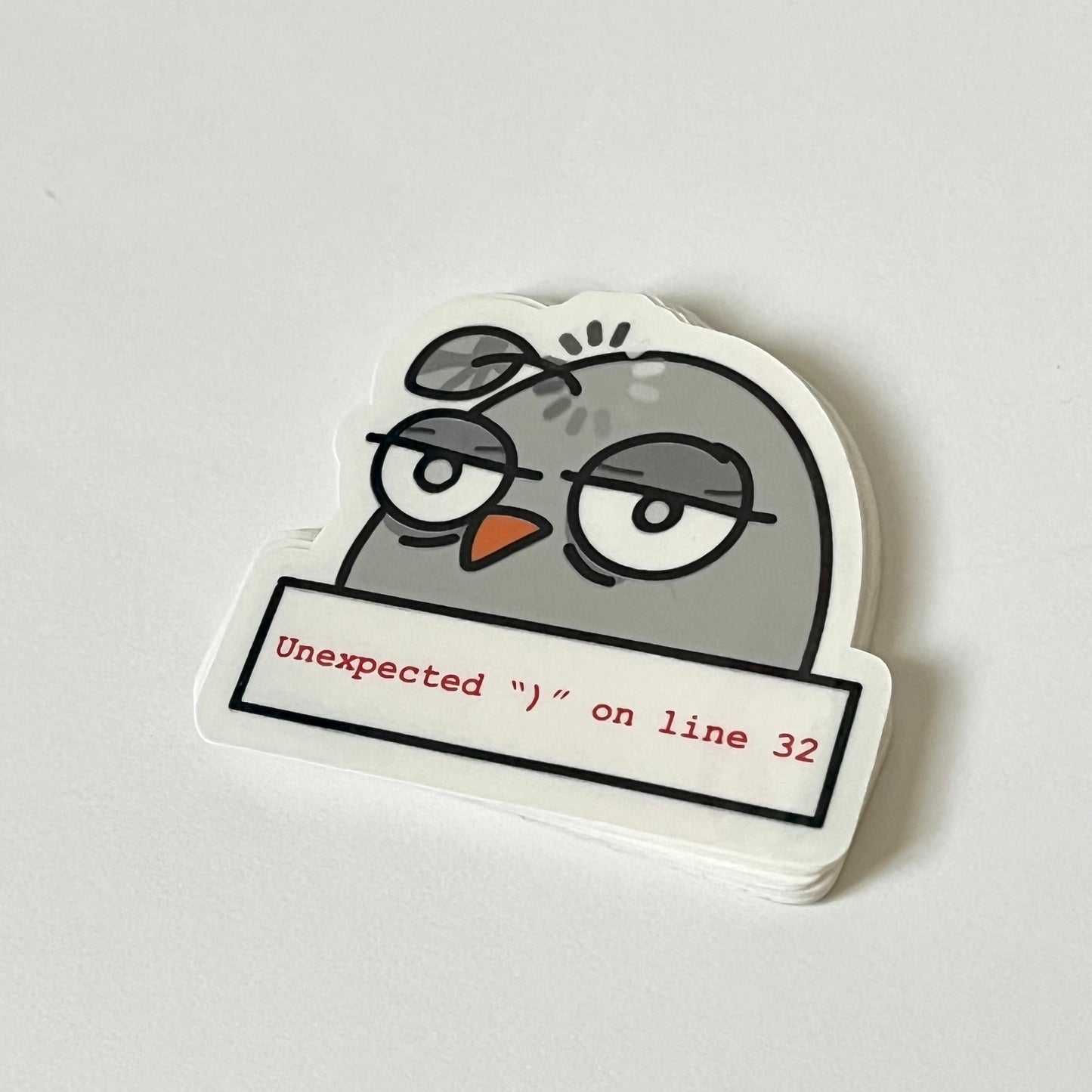 Unexpected error sticker