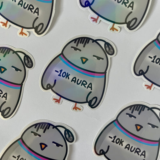 Negative aura sticker