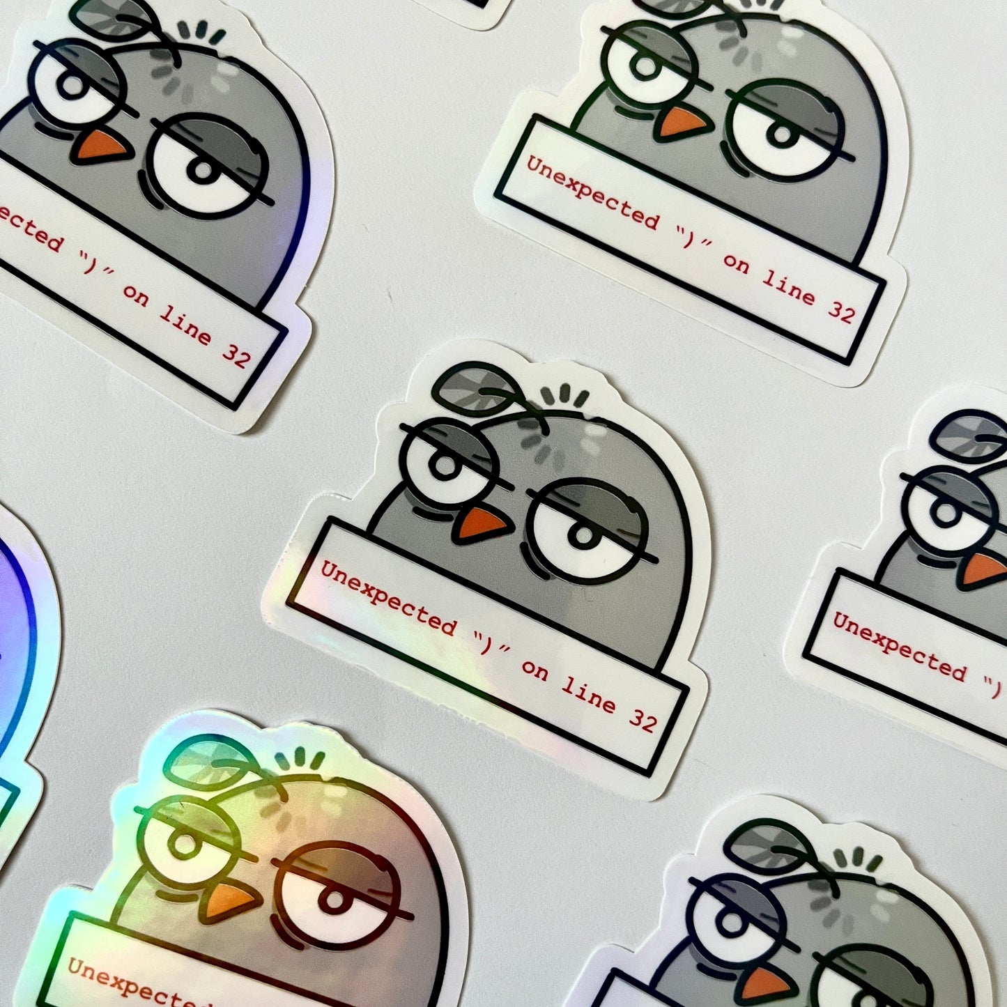 Unexpected error sticker