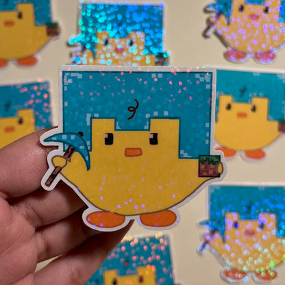 Minecraft ducky sticker