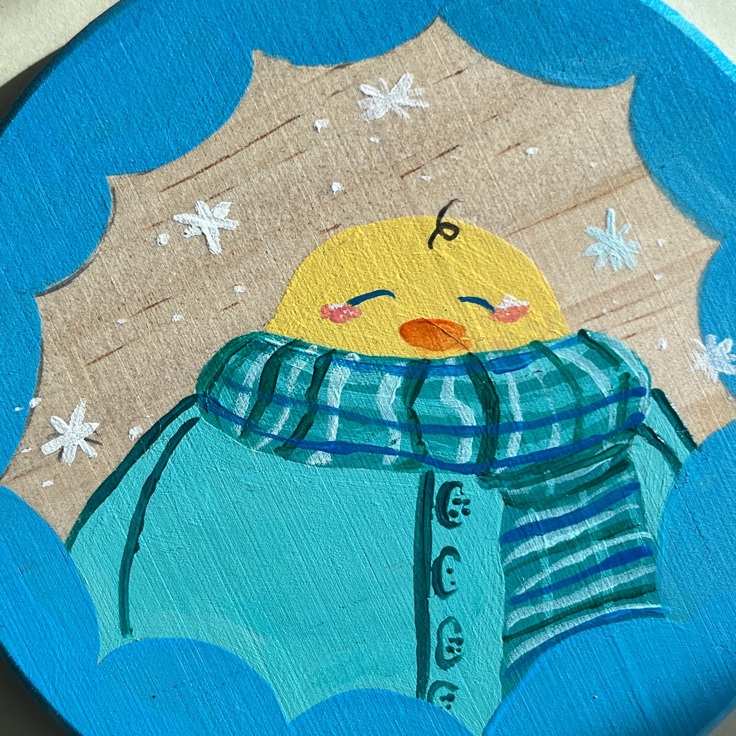 Winter ducky coaster