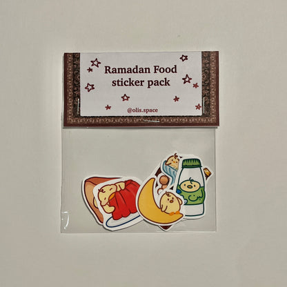 Ramadan food sticker set
