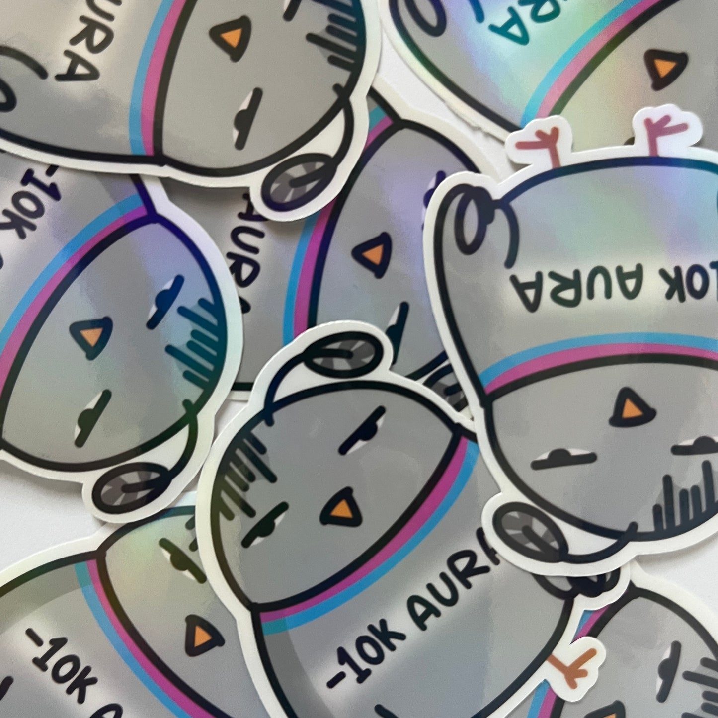Negative aura sticker