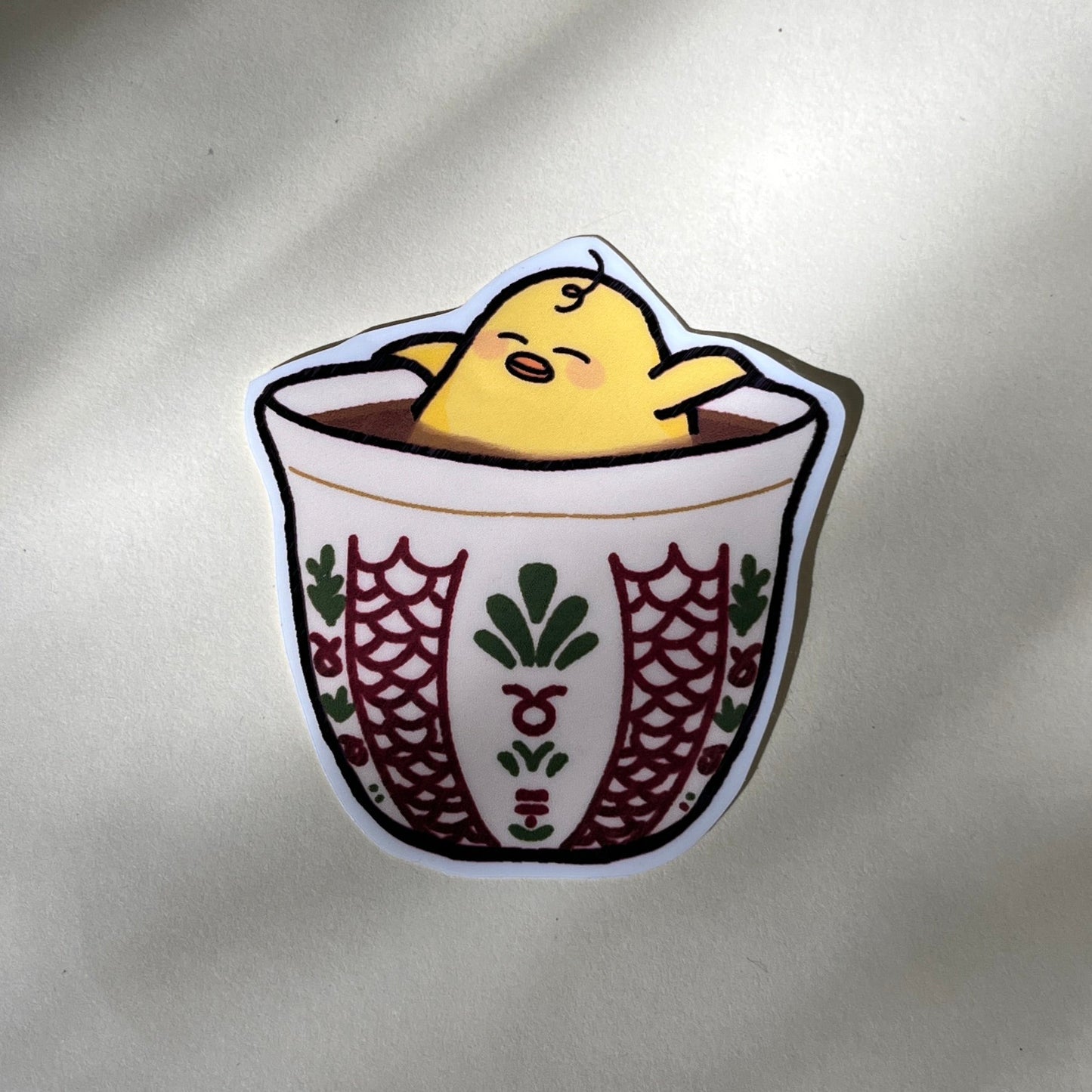 Arabic coffee sticker