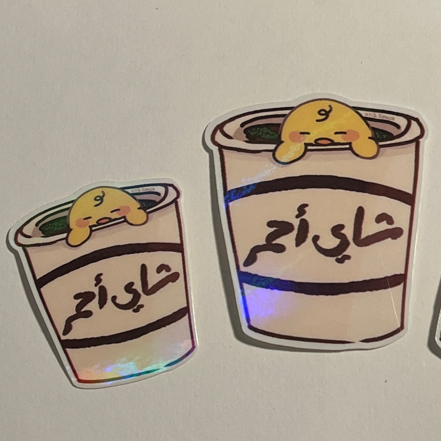 Red tea sticker