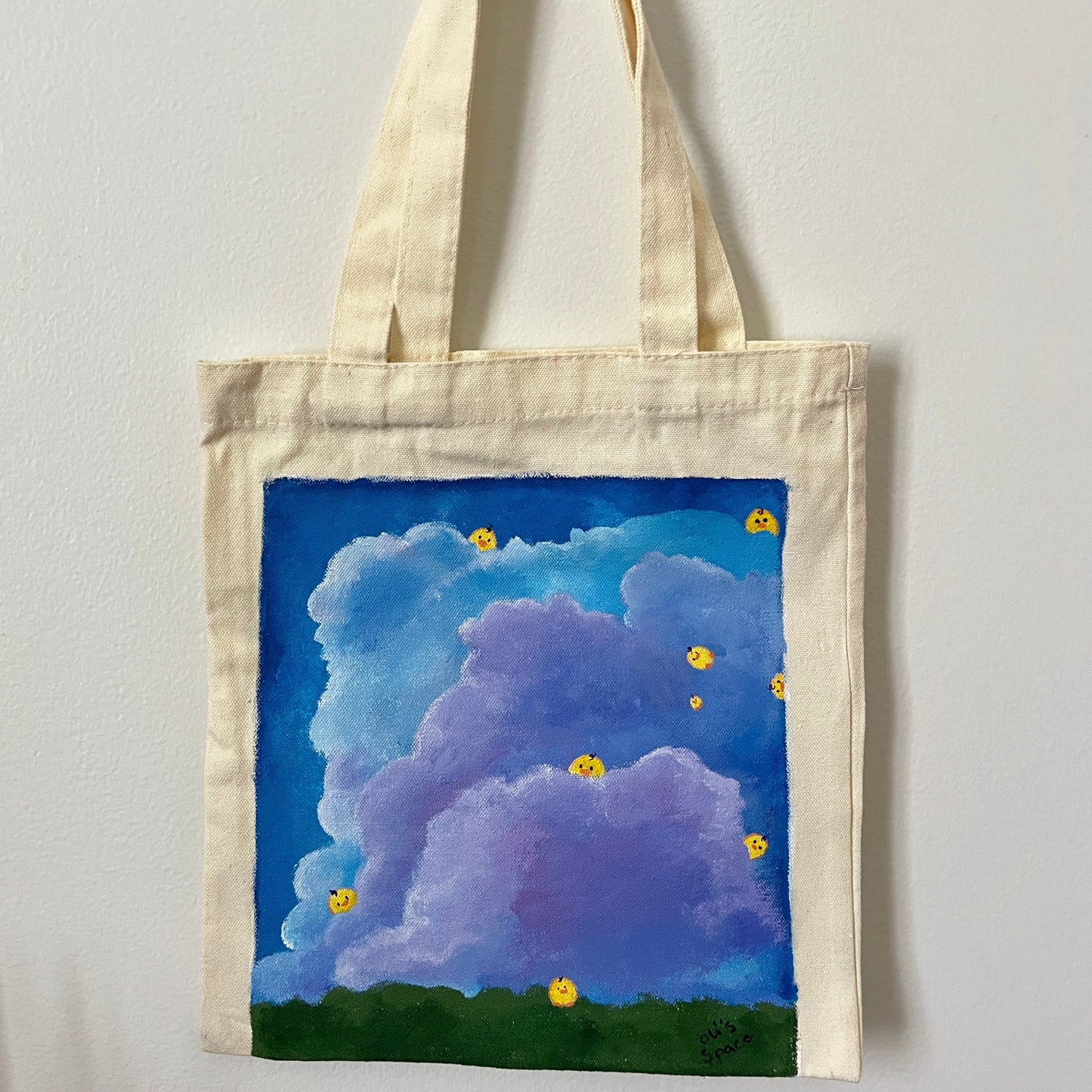 ducky sky Tote Bag